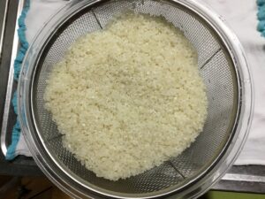 洗ったお米